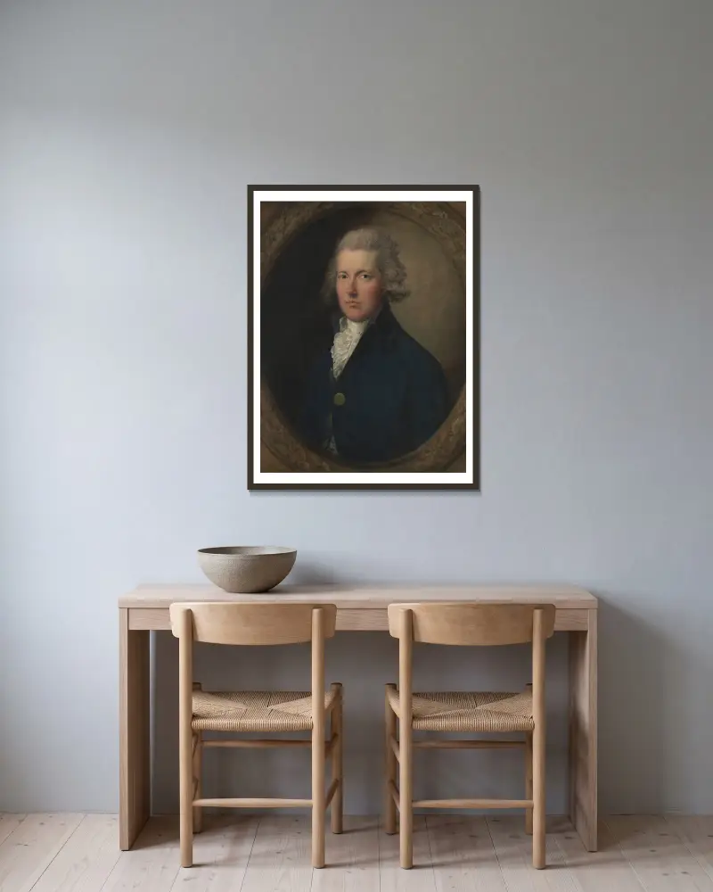 William Pitt, Thomas Gainsborough w ramie na ścianie