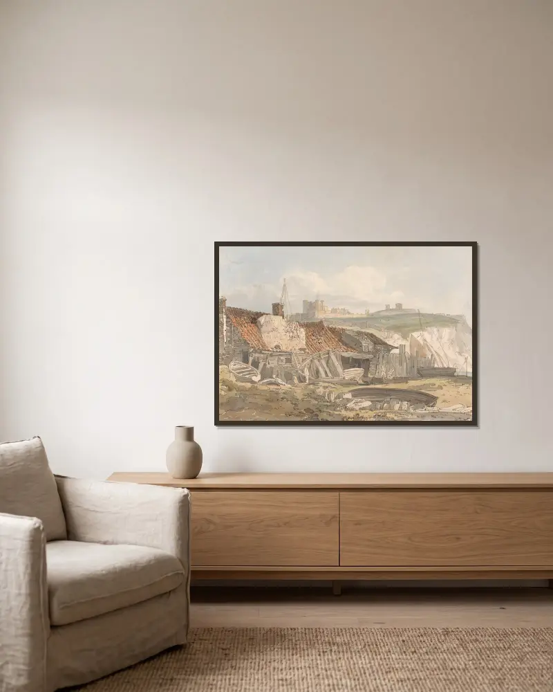 Dover von Thomas Girtin gerahmt an einer Wand