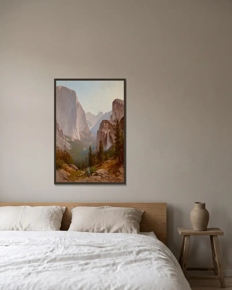 Widok na Yosemite, Thomas Hill w ramie na ścianie