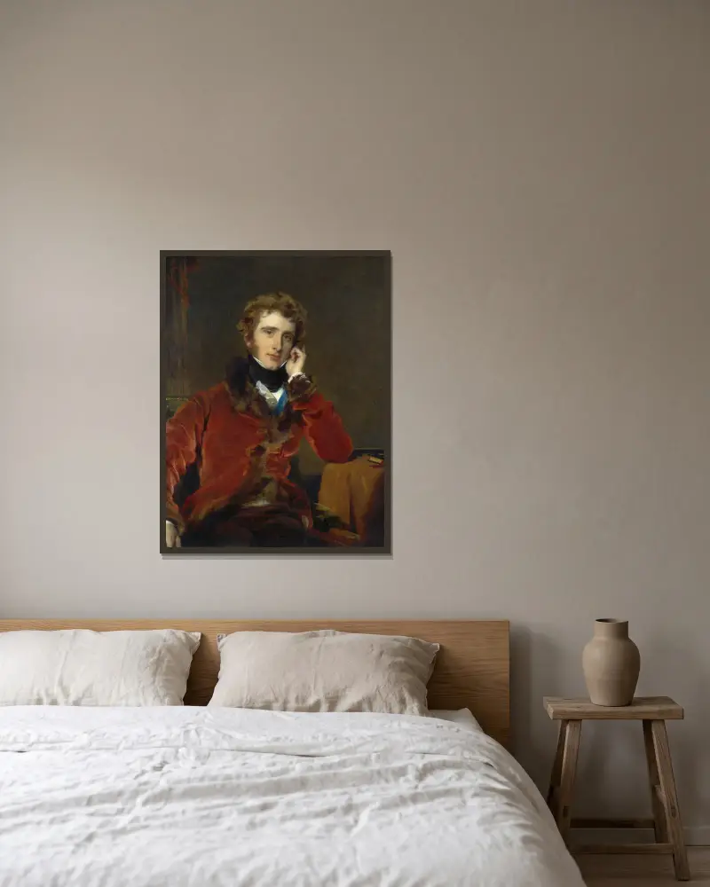 George James Welbore Agar-Ellis, später 1. Lord Dover von Sir Thomas Lawrence gerahmt an einer Wand