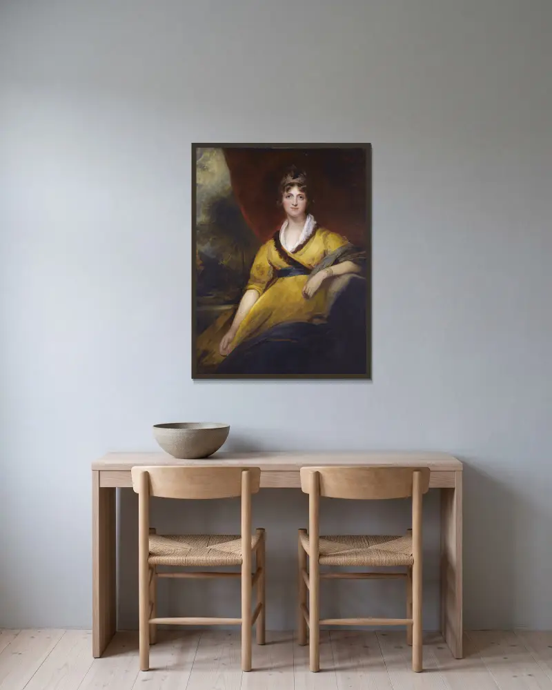 Mary, grevinna av Inchiquin av Sir Thomas Lawrence inramad på en vägg