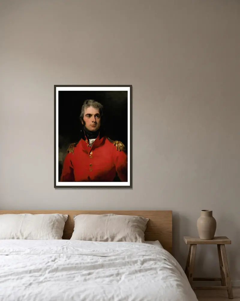 Porträtt av generallöjtnant Sir Herbert Taylor av Sir Thomas Lawrence inramad på en vägg