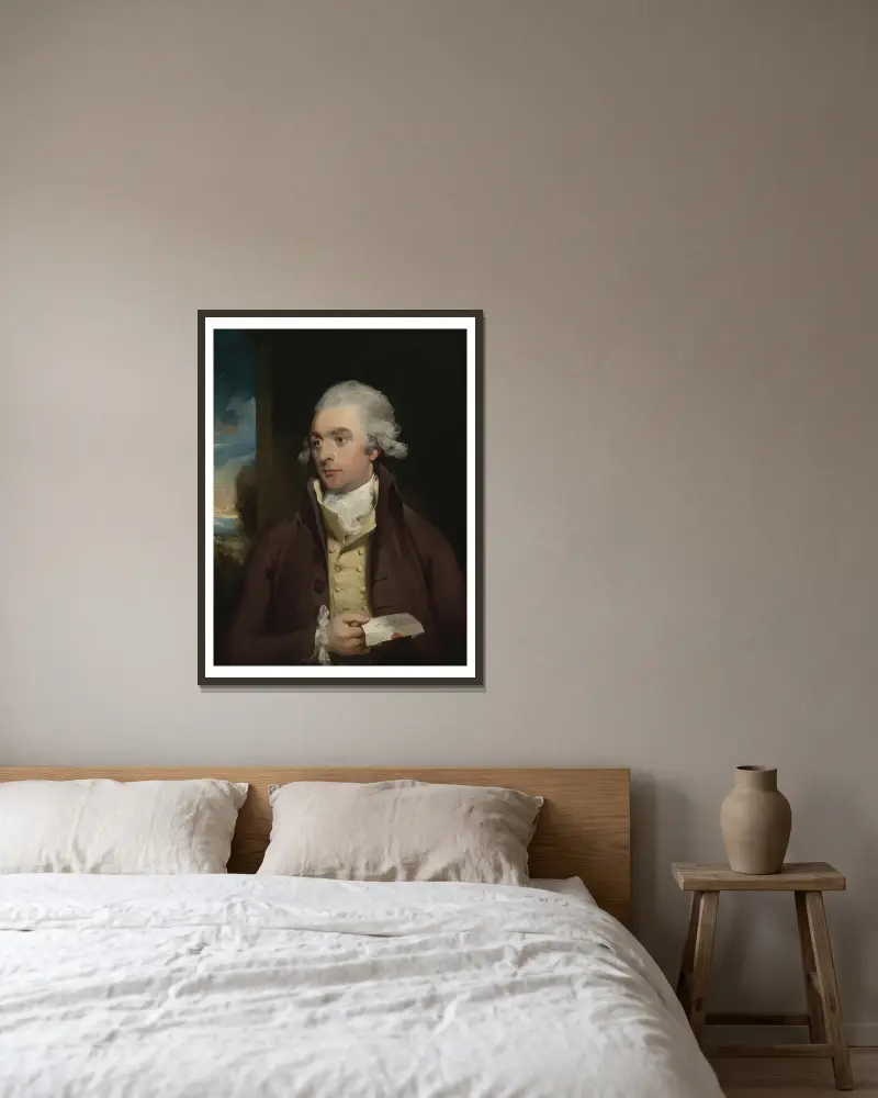 Porträtt av Mr. Darby av Sir Thomas Lawrence inramad på en vägg