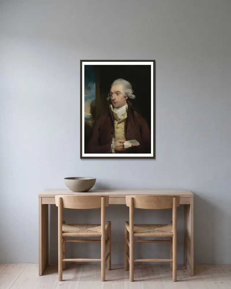 Porträtt av Mr. Darby av Sir Thomas Lawrence inramad på en vägg