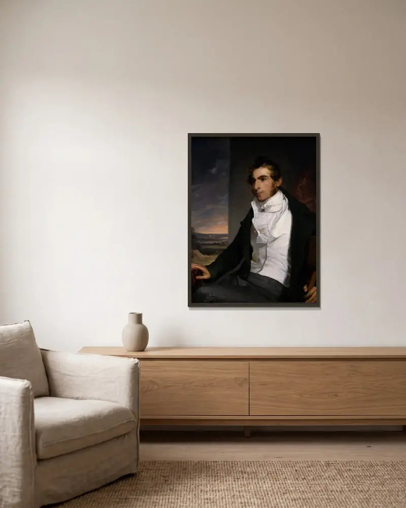 Daniel La Motte von Thomas Sully gerahmt an einer Wand