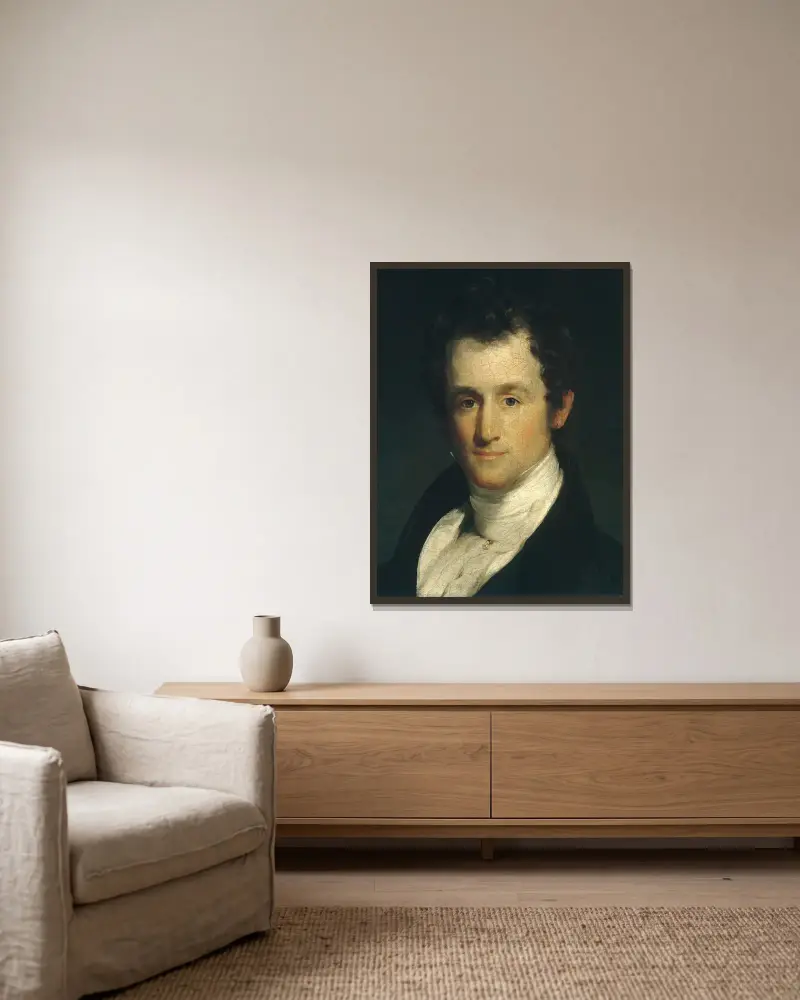 John Finley av Thomas Sully inramad på en vägg