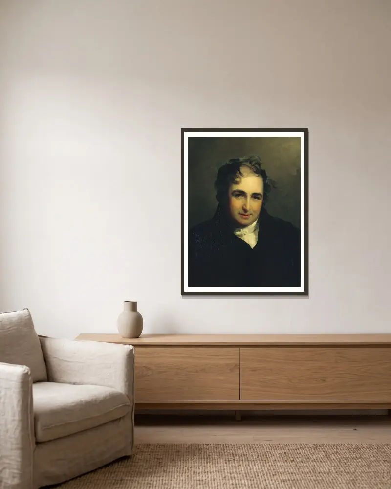 William Gwynn av Thomas Sully inramad på en vägg