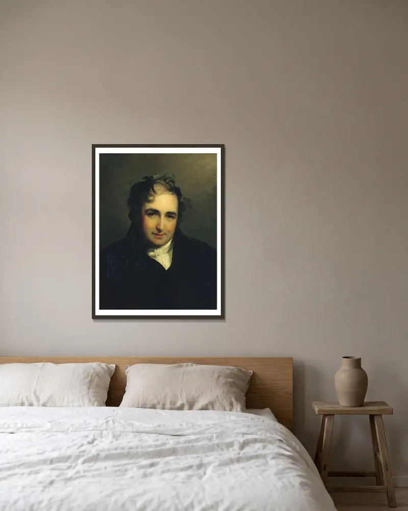 William Gwynn av Thomas Sully inramad på en vägg