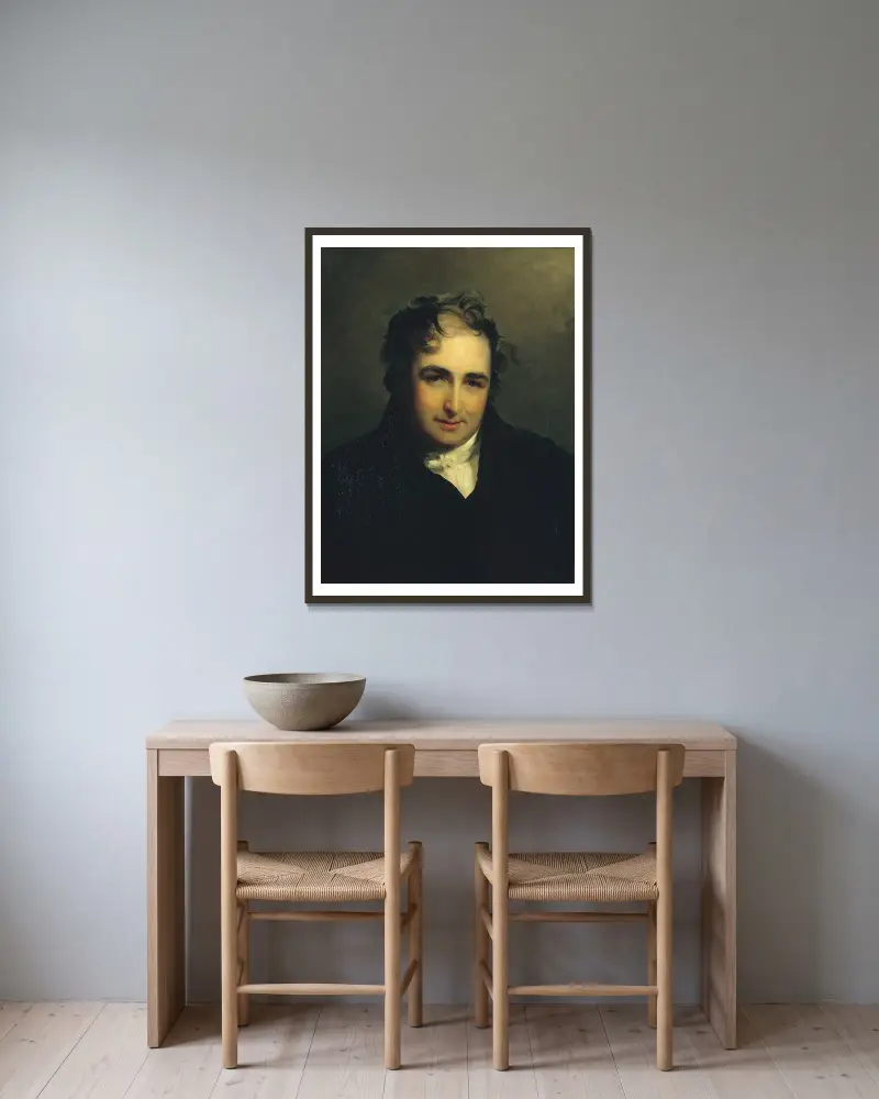 William Gwynn av Thomas Sully inramad på en vägg
