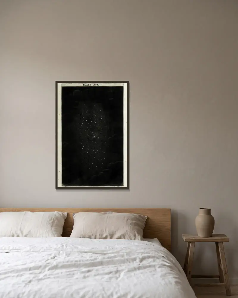 An original theory or new hypothesis of the universe, Plate XVI av Thomas Wright inramad på en vägg