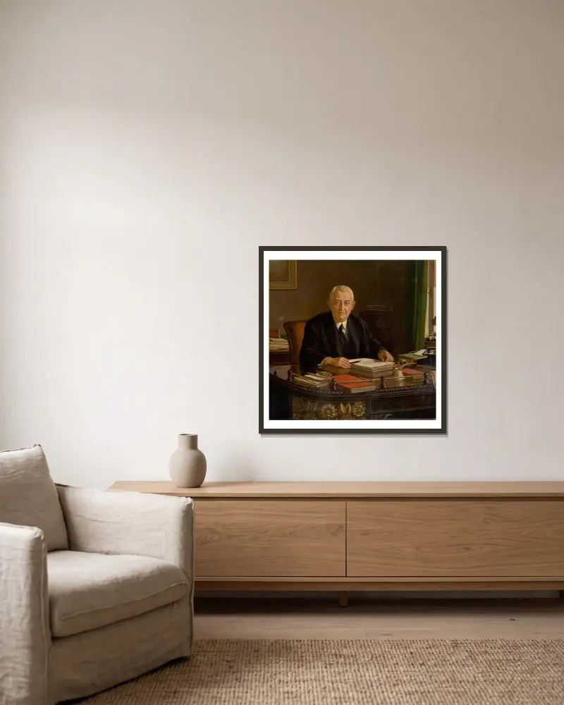 Portrait of Joseph Országh av Milan Thomka Mitrovský inramad på en vägg