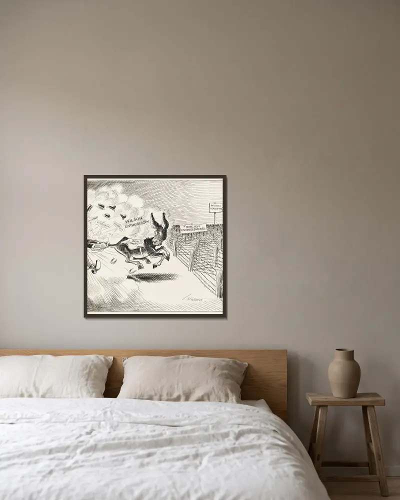 Stampede, John Tinney McCutcheon w ramie na ścianie