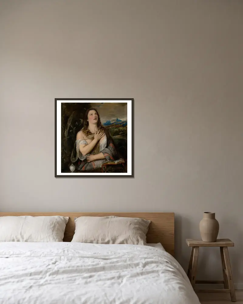 Pokutująca Magdalena, Titian w ramie na ścianie