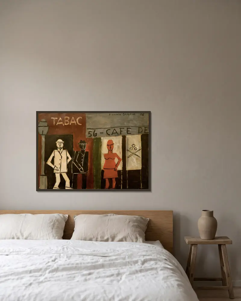 Pintura (Malarstwo), 1928, Joaquín Torres-García w ramie na ścianie