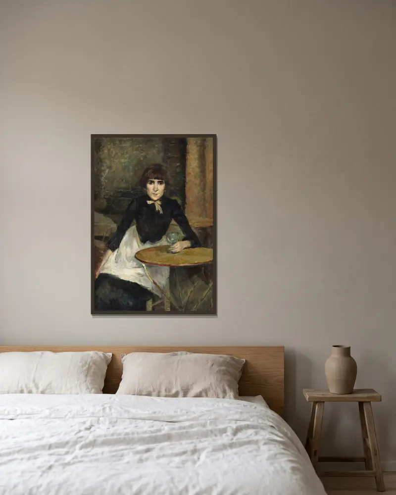 A la Bastille (Jeanne Wenz), Henri de Toulouse-Lautrec w ramie na ścianie