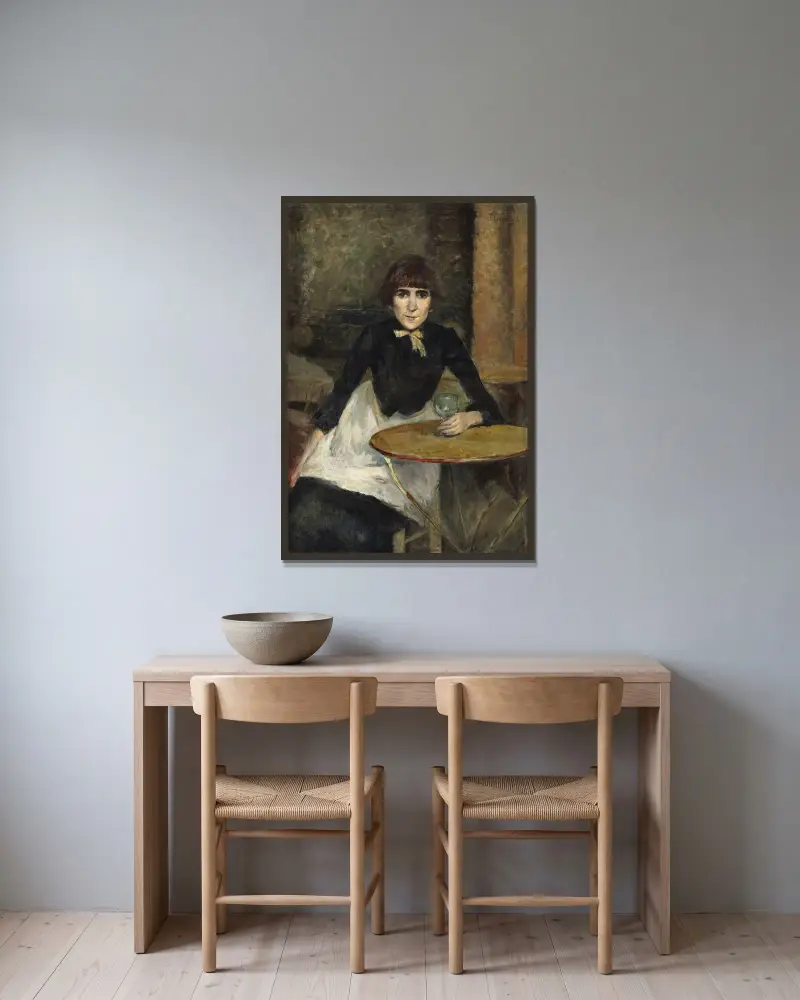 A la Bastille (Jeanne Wenz), Henri de Toulouse-Lautrec w ramie na ścianie