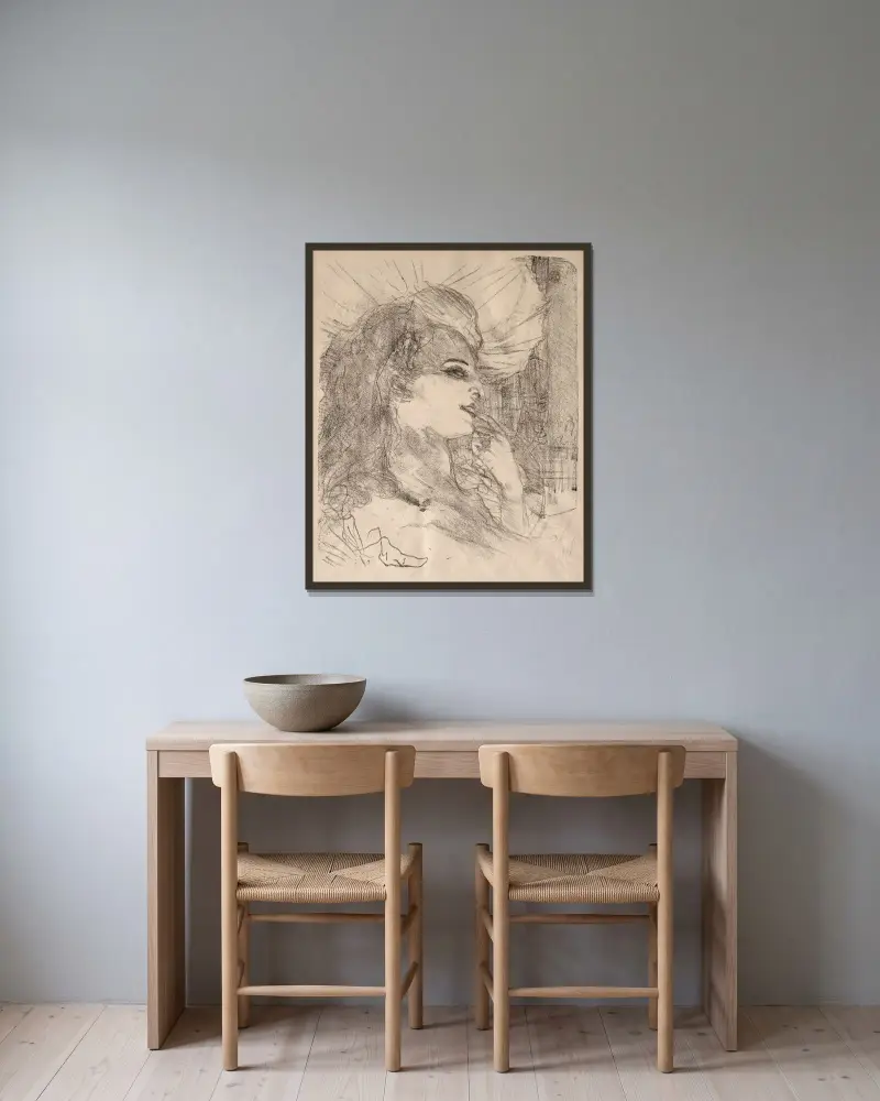 Anna Held, Henri de Toulouse-Lautrec w ramie na ścianie