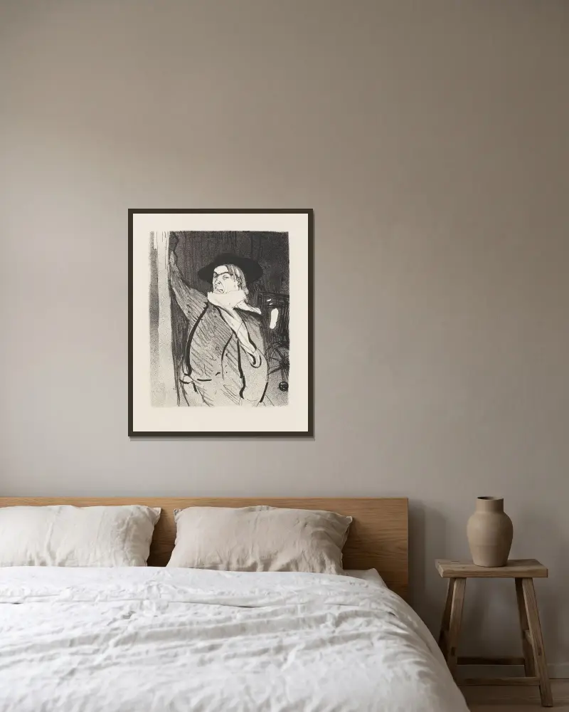 Aristide Bruant, 1893 – nr 2, Henri de Toulouse-Lautrec w ramie na ścianie