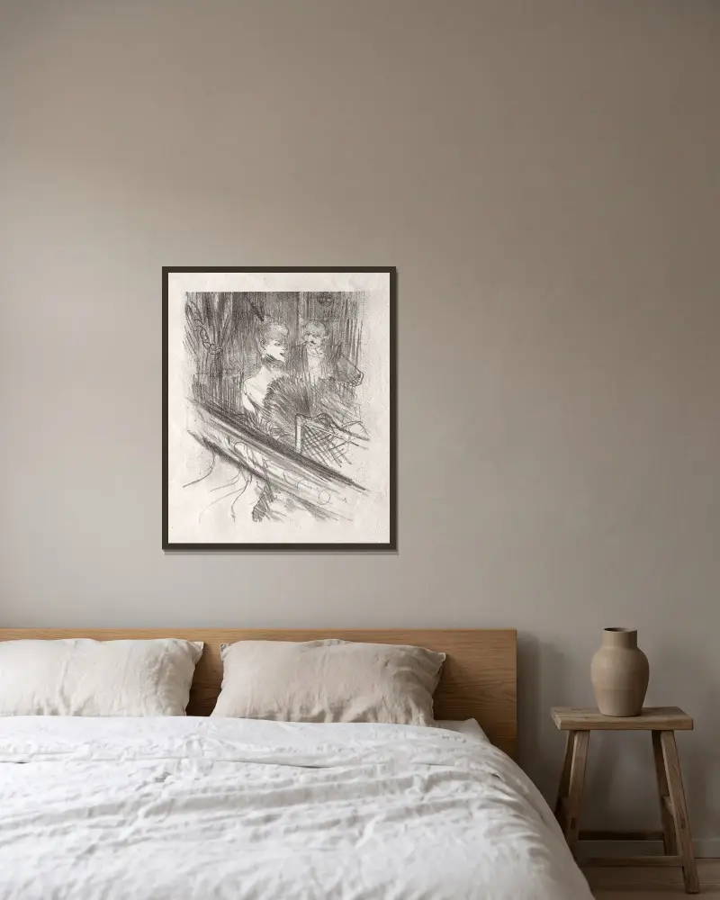 Am Fuße des Sinai: Baron Moïse von Henri de Toulouse-Lautrec gerahmt an einer Wand