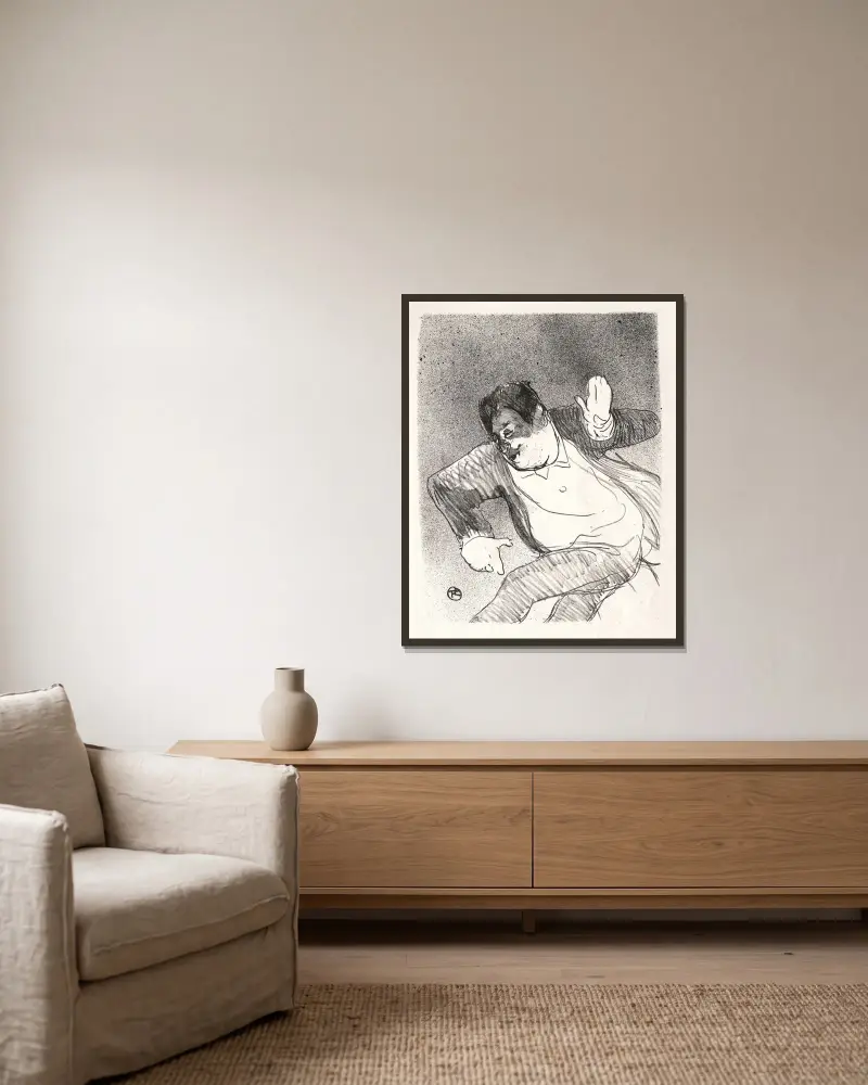 Caudieux, Henri de Toulouse-Lautrec w ramie na ścianie