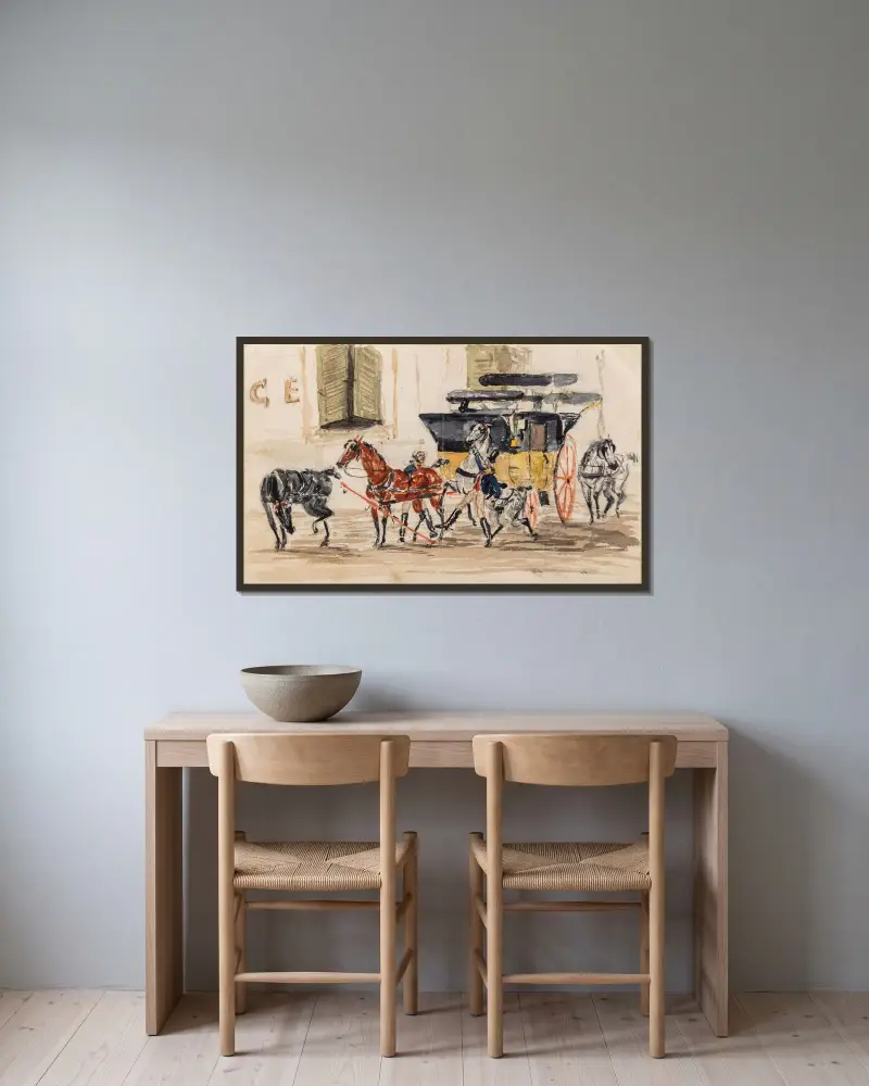 Postiljon, Henri de Toulouse-Lautrec w ramie na ścianie