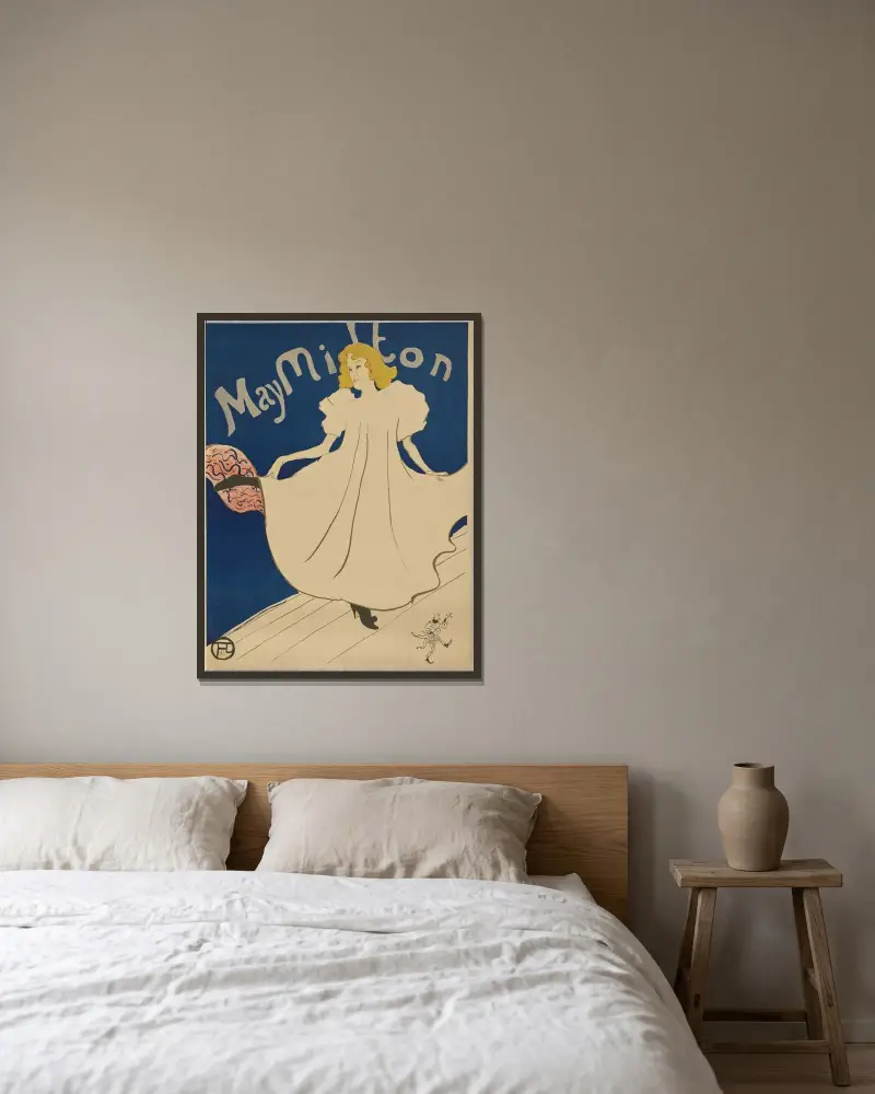 May Milton, Henri de Toulouse-Lautrec w ramie na ścianie