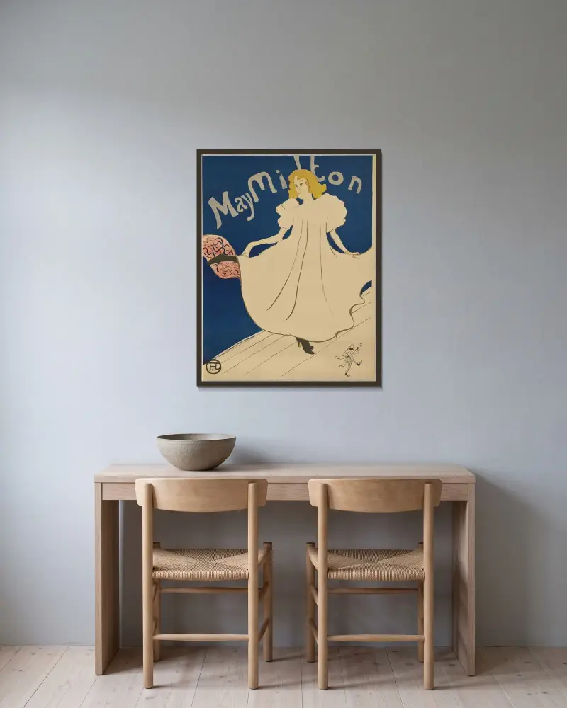 May Milton, Henri de Toulouse-Lautrec w ramie na ścianie