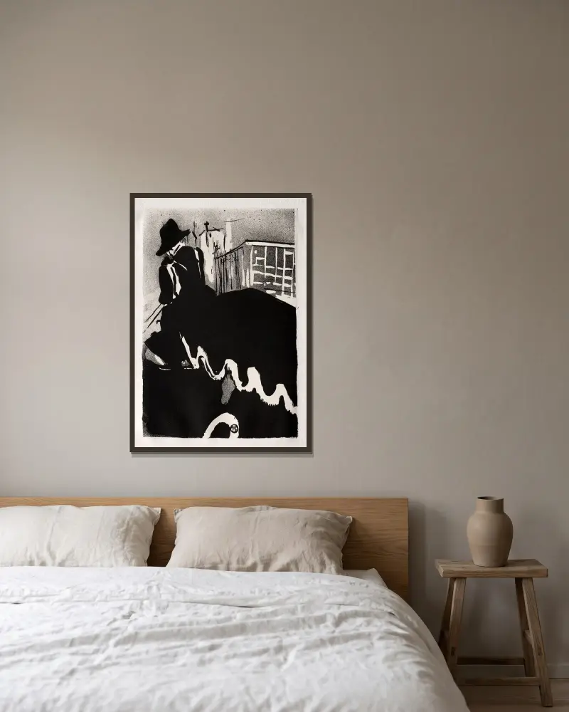 Ultime Ballade, 1893 – Nr. 1 von Henri de Toulouse-Lautrec gerahmt an einer Wand