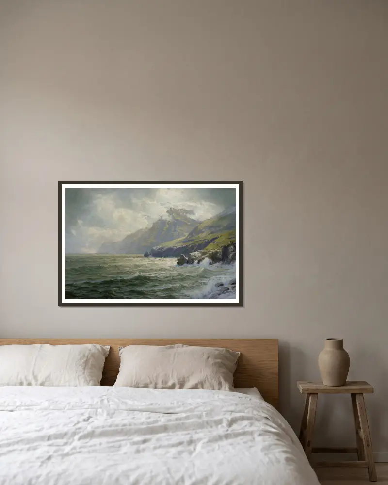 Donegal Bay av William Trost Richards inramad på en vägg