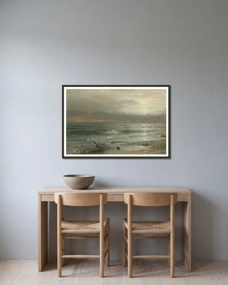 Point Judith von William Trost Richards gerahmt an einer Wand