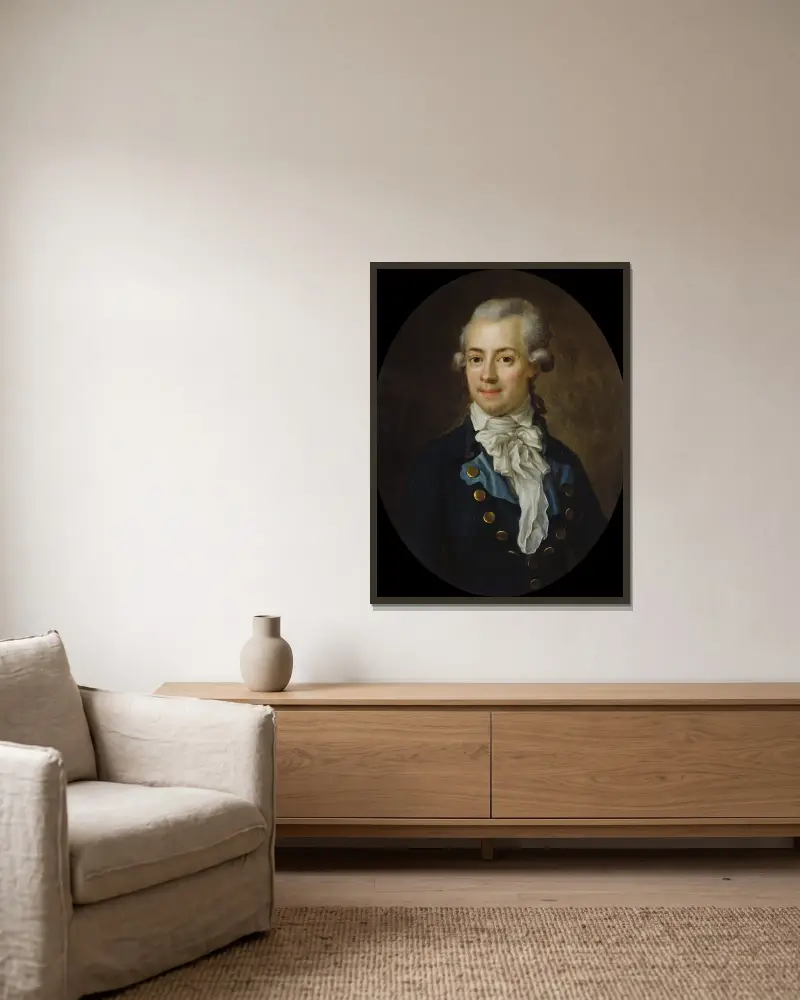 Gustav Adolf Reuterholm, 1756–1813, 1756 – nr 1 av Ulrika Pasch inramad på en vägg