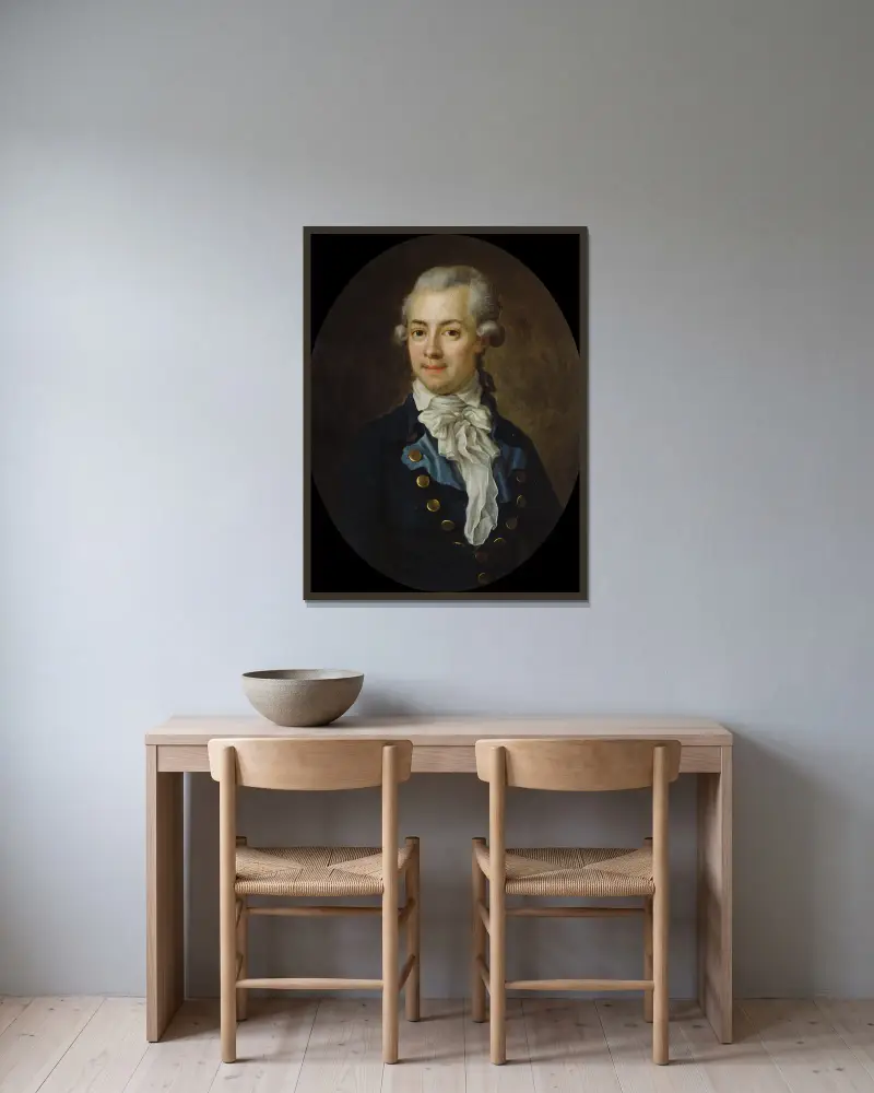 Gustav Adolf Reuterholm, 1756–1813, 1756 – nr 1 av Ulrika Pasch inramad på en vägg