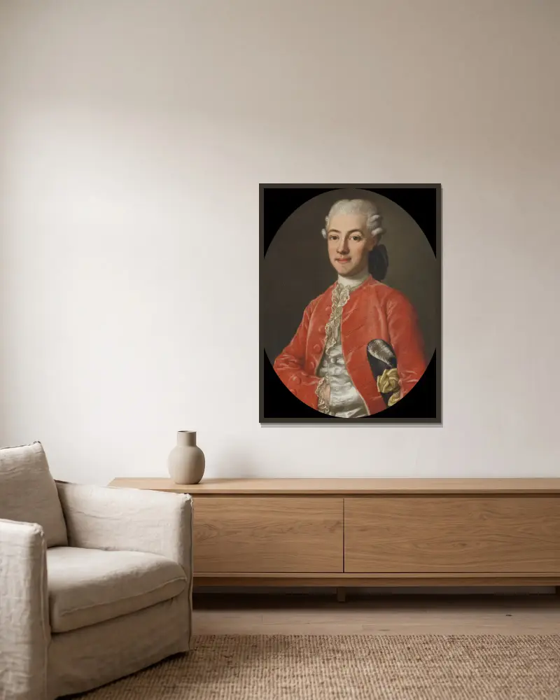 Gustav Adolf Reuterholm, 1756–1813, 1756 – nr 2 av Ulrika Pasch inramad på en vägg