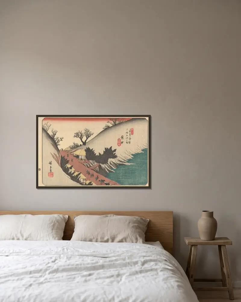 Annaka, Utagawa Hiroshige w ramie na ścianie