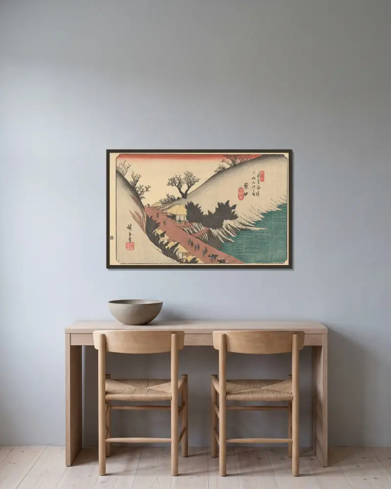 Annaka, Utagawa Hiroshige w ramie na ścianie