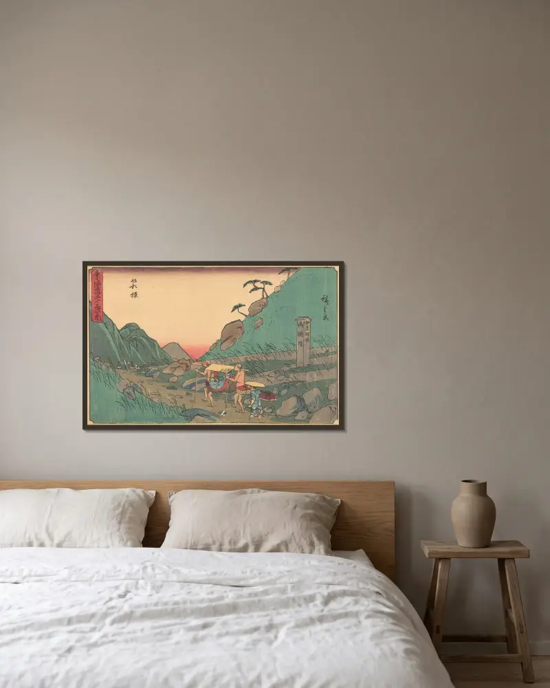 Hakone, 1841, Utagawa Hiroshige w ramie na ścianie