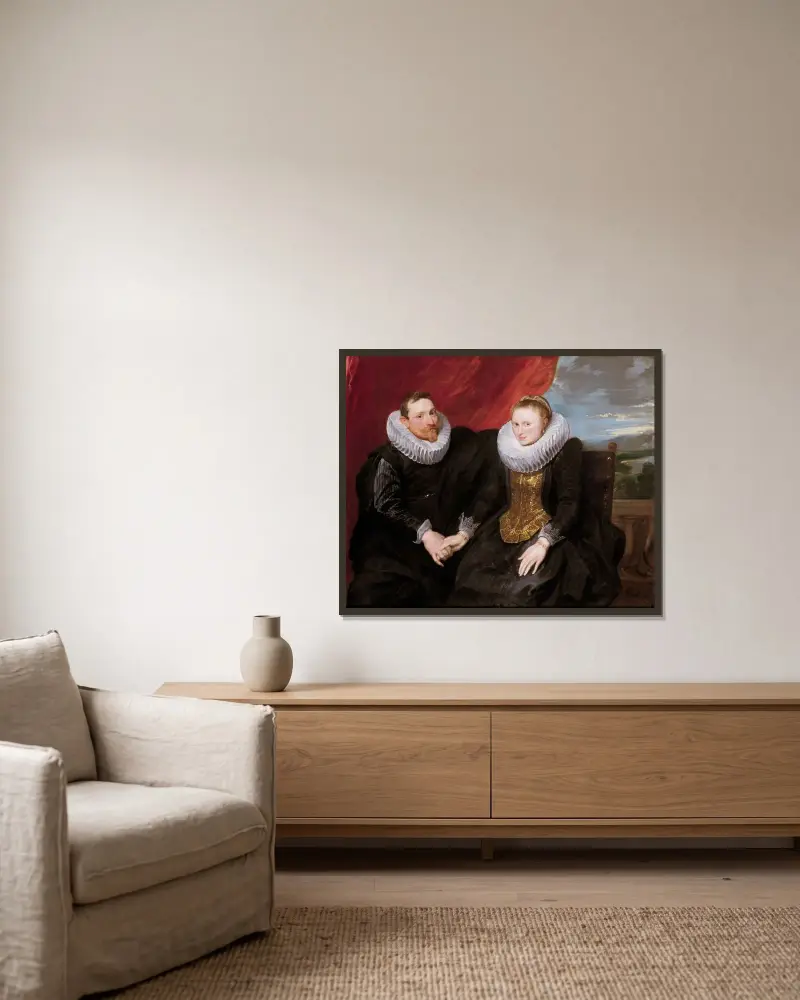 Manželé, Anthony van Dyck v rámu na stěně