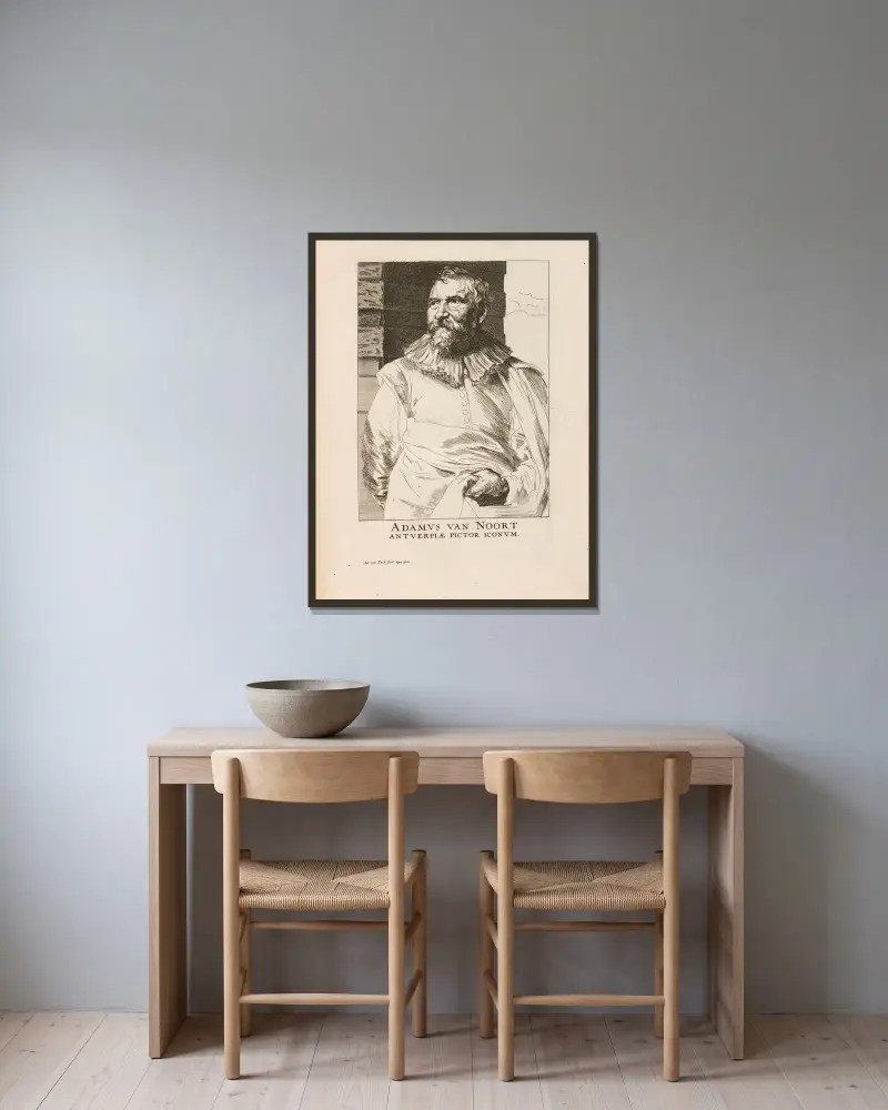 Adam van Noort, Anthony van Dyck v rámu na stěně