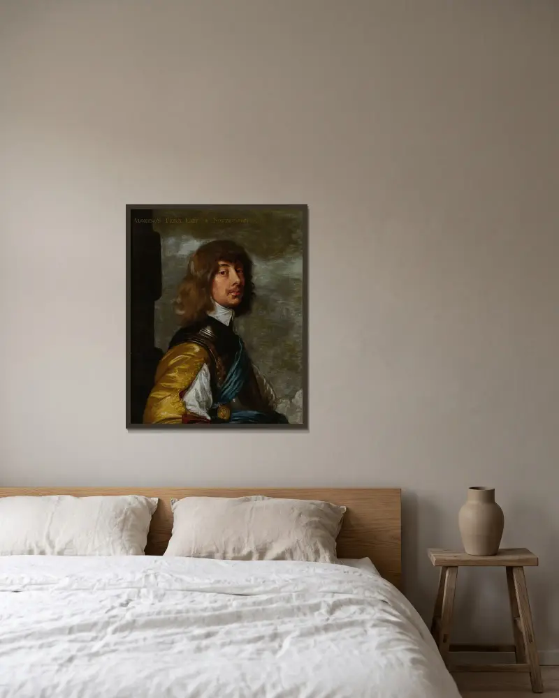 Algernon Percy, 10. Earl of Northumberland von Anthony van Dyck gerahmt an einer Wand
