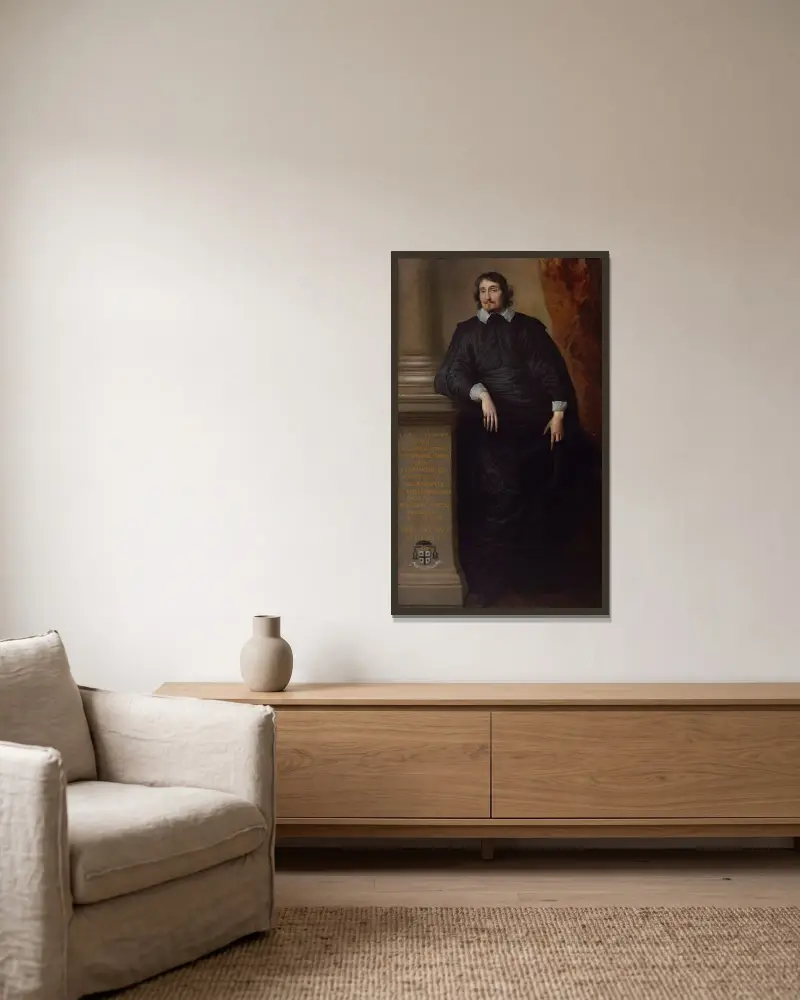 Cesare Alessandro Scaglia di Verrua, Abt von Staffarda und Mandanici von Anthony van Dyck gerahmt an einer Wand