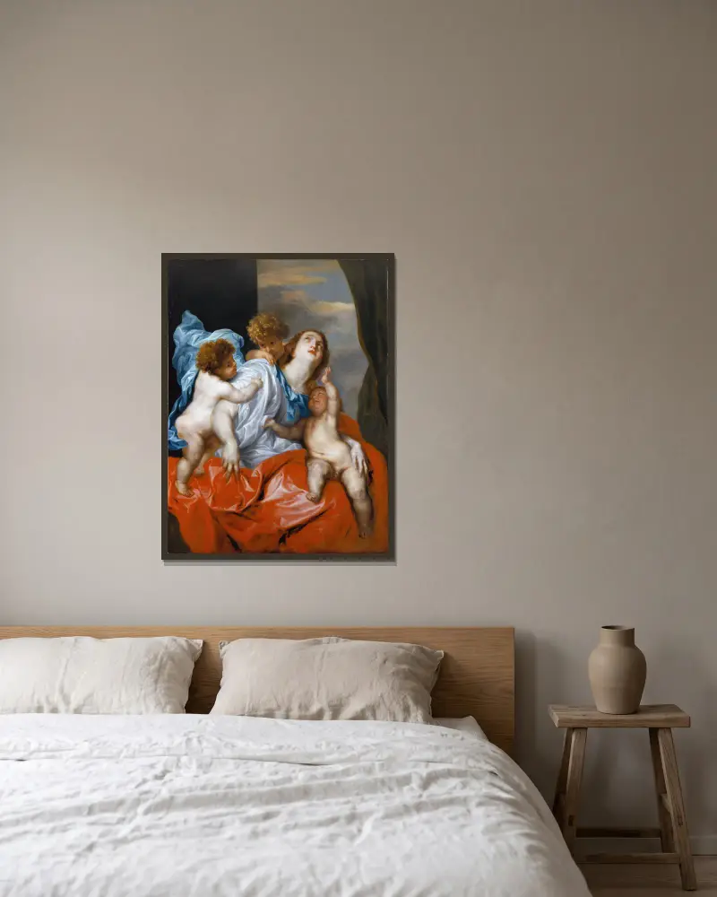 Miłosierdzie, Anthony van Dyck w ramie na ścianie