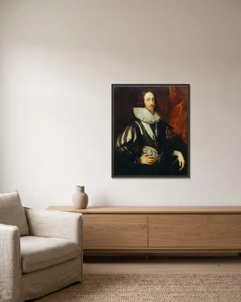 Karel I. – Nr. 2, Anthony van Dyck v rámu na stěně