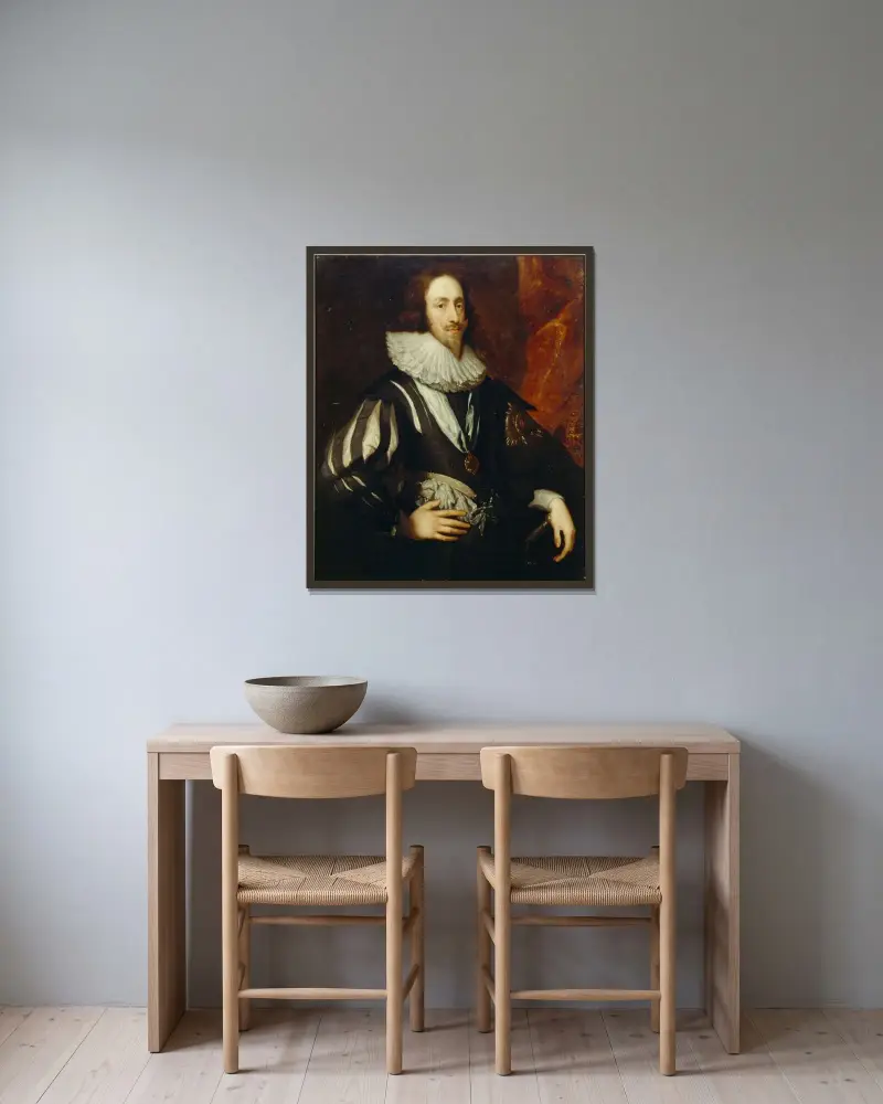 Karel I. – Nr. 2, Anthony van Dyck v rámu na stěně