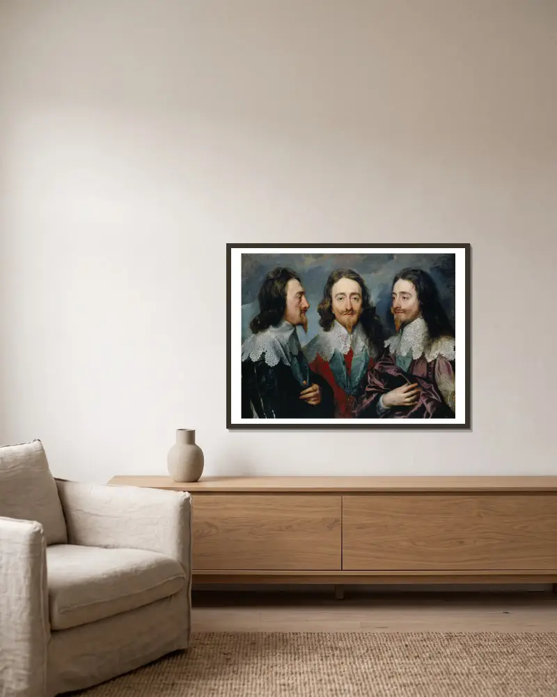 Karol I – Nr. 1, Anthony van Dyck w ramie na ścianie