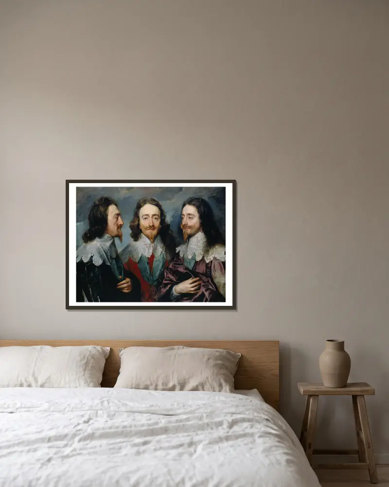 Karol I – Nr. 1, Anthony van Dyck w ramie na ścianie