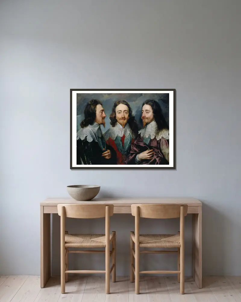 Karol I – Nr. 1, Anthony van Dyck w ramie na ścianie