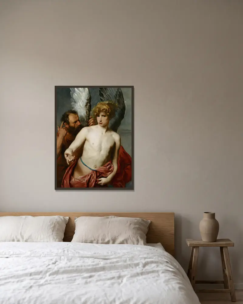 Dedal i Ikar, Anthony van Dyck w ramie na ścianie