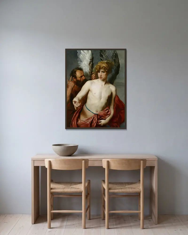 Dedal i Ikar, Anthony van Dyck w ramie na ścianie