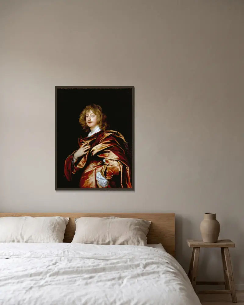 George Digby, 2:e earl av Bristol av Anthony van Dyck inramad på en vägg