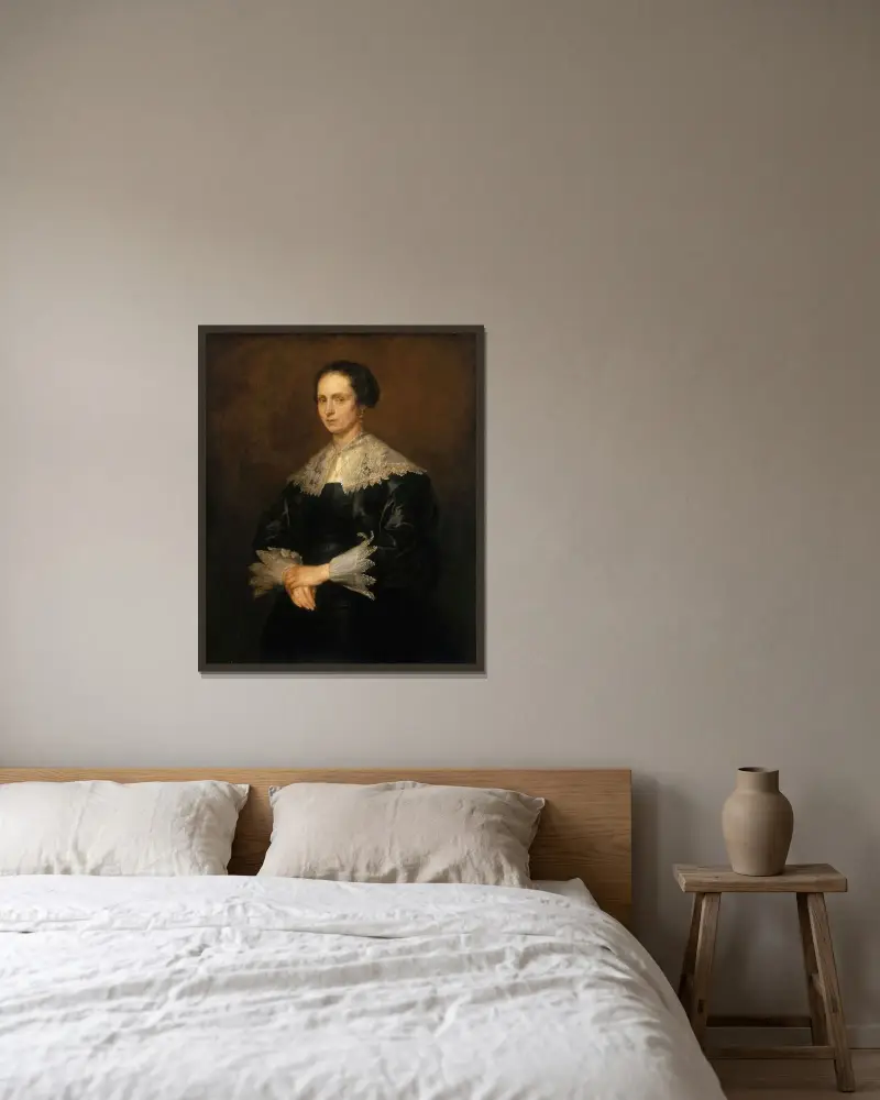 Helena Tromper Du Bois, Anthony van Dyck v rámu na stěně